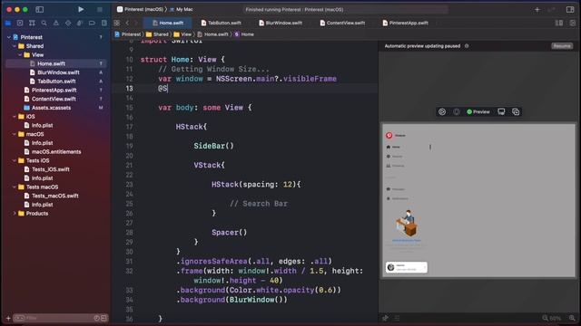 SwiftUI 2.0 Pinterest Mac App UI - SwiftUI Mac App Development - SwiftUI Tutorials смотреть онлайн