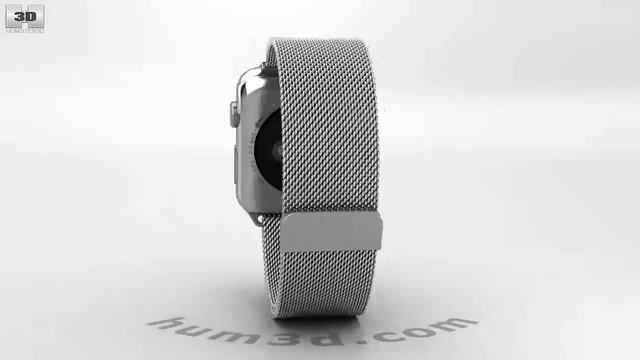 Apple Watch Series 2 42mm Stainless Steel Case Milanese Loop 3D model by 3DModels.org смотреть онлайн
