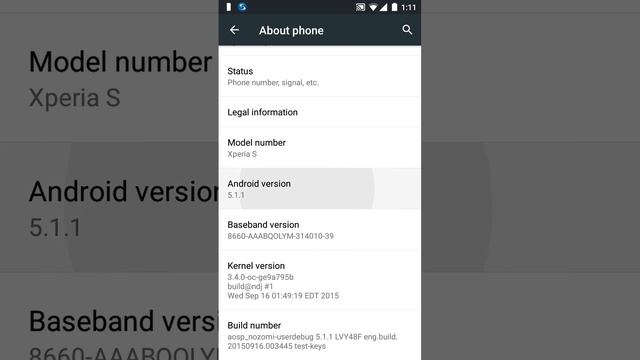Xperia S - Andrio 5.1.1 - nAOSP ROM 5.1 смотреть онлайн