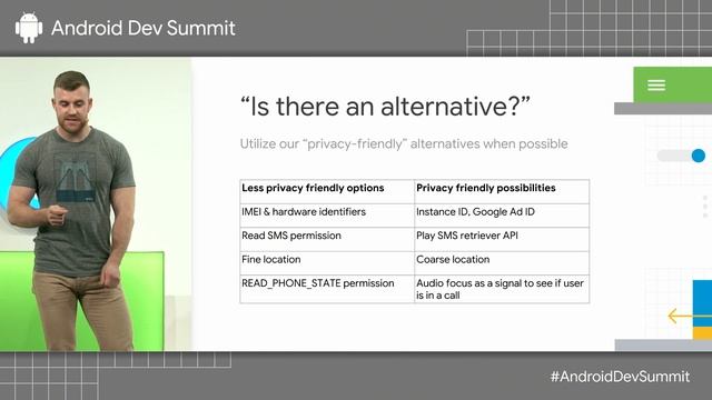 Best practices for building privacy-friendly apps (Android Dev Summit '18) смотреть онлайн