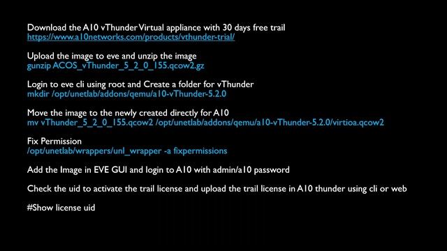 How to add A10 vThunder and license in eve-ng смотреть онлайн