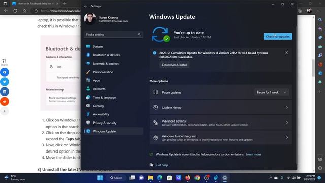 How to fix Touchpad delay on Windows 11/10 смотреть онлайн
