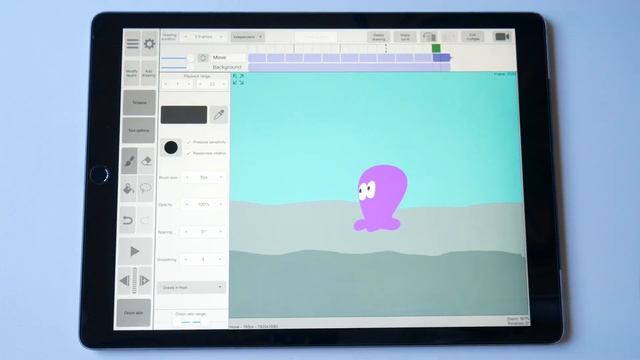 Move animation drawing with ipad pro | Rough Animator App смотреть онлайн