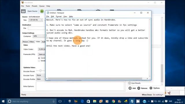 Easy steps to fix audio not syncing in Handbrake (2018) смотреть онлайн