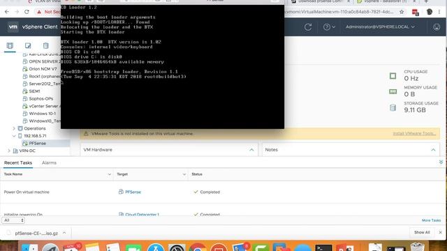 Installing PFsense on VMware ESXi 6.X смотреть онлайн