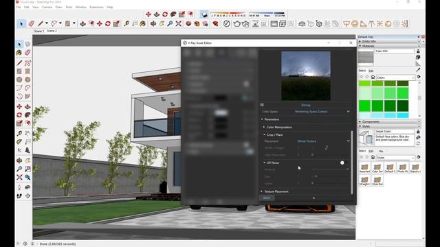 Sketchup Modern House Exterior - V-ray for sketchup смотреть онлайн