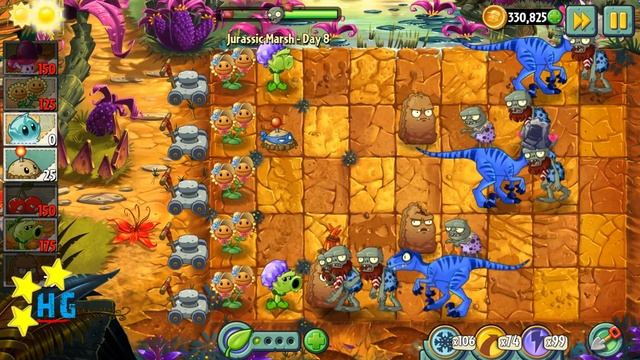 Plants vs Zombies 2 - Jurassic Marsh - Day 8 [Jurassic Imp] No Premium смотреть онлайн