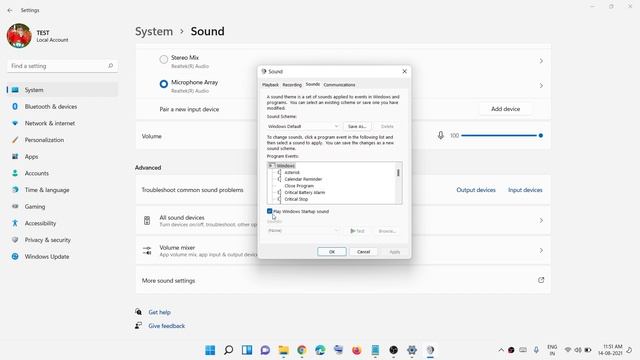 Windows 11: How To Disable Or Enable Windows Startup Sound And System Sound смотреть онлайн