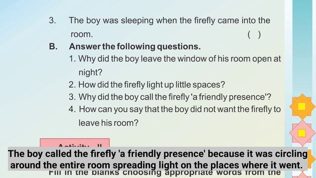 que. & ans. || Firefly In My Room || Class 5 english chapter 13 solutions || Jangir Classes смотреть онлайн