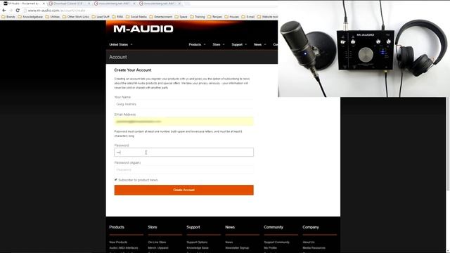 M-Audio - Product Registration and obtaining additional included software смотреть онлайн