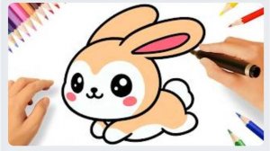 КАК НАРИСОВАТЬ МИЛОГО КРОЛИКА КАВАЙИ ЛЕГКО🐇