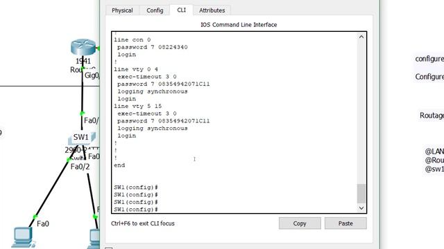 Accès à un switch cisco par telnet et ssh смотреть онлайн