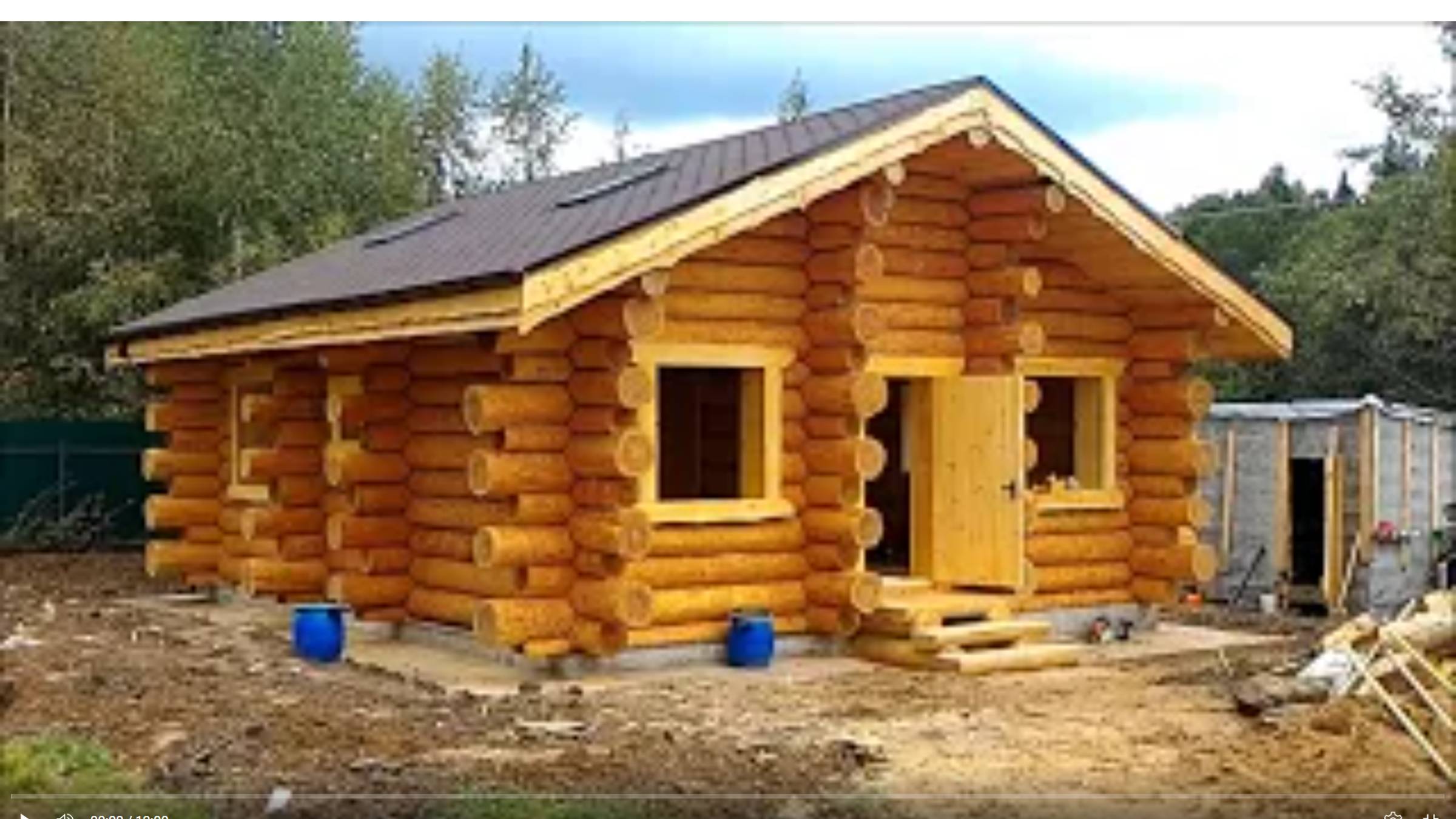 ОЦЕНИВАЙТЕ отделку сруба и чистовые работы в деревянном доме из бревна в д. Истомино. смотреть онлайн