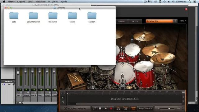 Corrigindo erro da interface do Ezdrummer 2 no Mac смотреть онлайн