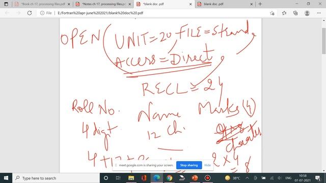 FORTRAN -56 (Direct Access Files) смотреть онлайн