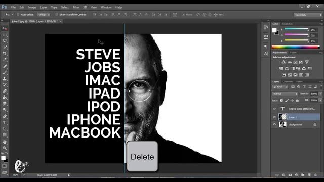 How to Create a Powerful, Text Portrait Poster - Tutorial Photoshop || FILE PSD DOWNLOAD смотреть онлайн