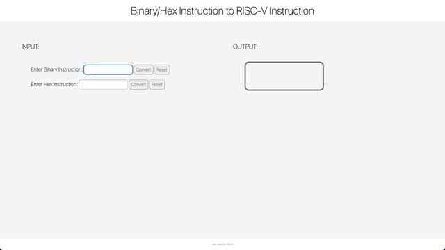 Binary to RISC-V Conversion Demo смотреть онлайн