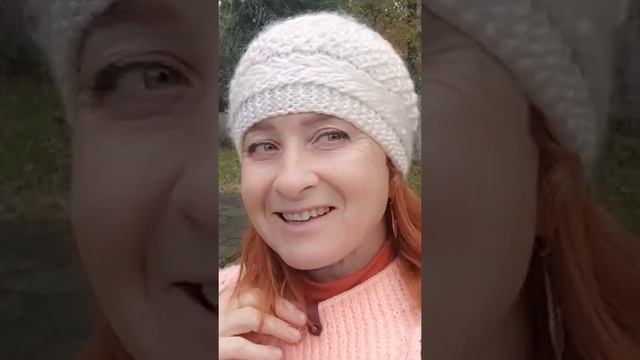 #Красивая шапка спицами#МК Виктории Плантовой#2024# смотреть онлайн