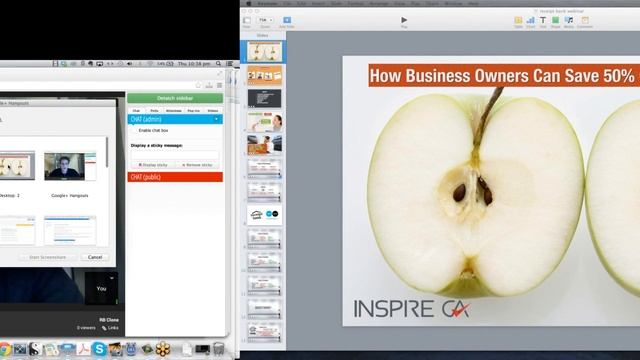 How to use Keynote FULL Screen during a WebinarJam Google Hangout смотреть онлайн