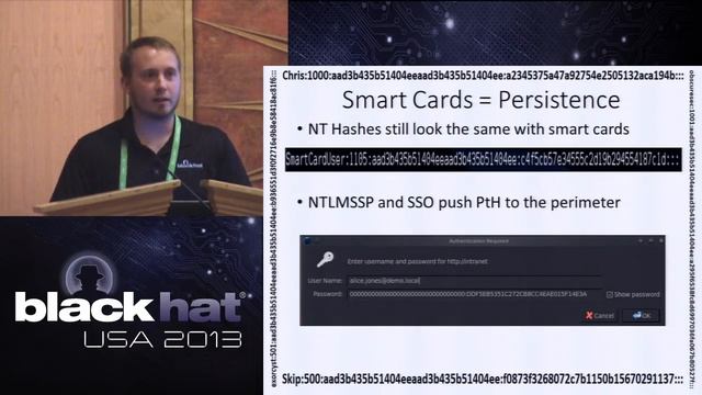 Black Hat USA 2013 - Pass the Hash 2: The Admin's Revenge смотреть онлайн