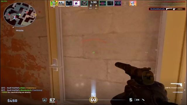 AMD Sapphire RX 7800xt + Ryzen 5 7600x CS2 Gameplay #amd  #nvidia #cs2 #gameplay