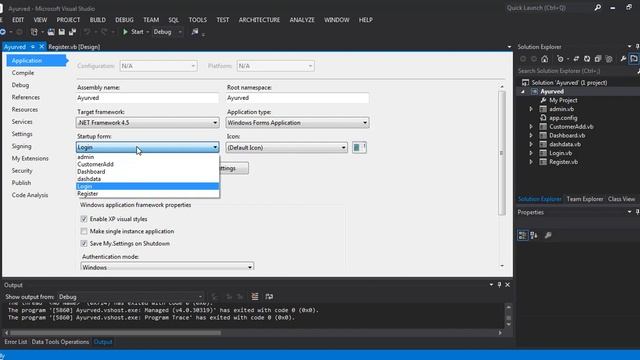 How to set Default Form in Windows Application смотреть онлайн