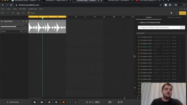 Soundation Studio Lesson 1: How to start a project and begin creating music.