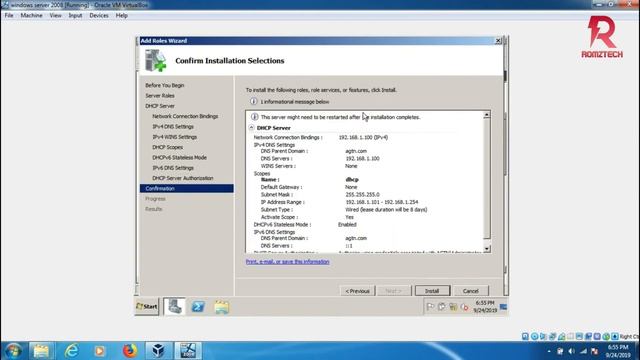 Installing DHCP in Windows Server 2008 R2 #cssnc2 #coc3 #dhcp #computersystemservicing смотреть онлайн
