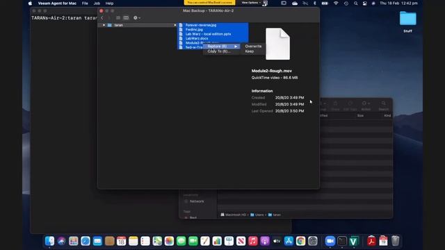How to recover data using Veeam Agent for Mac смотреть онлайн