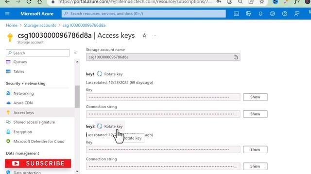 Manage access keys of an Azure Storage Account смотреть онлайн
