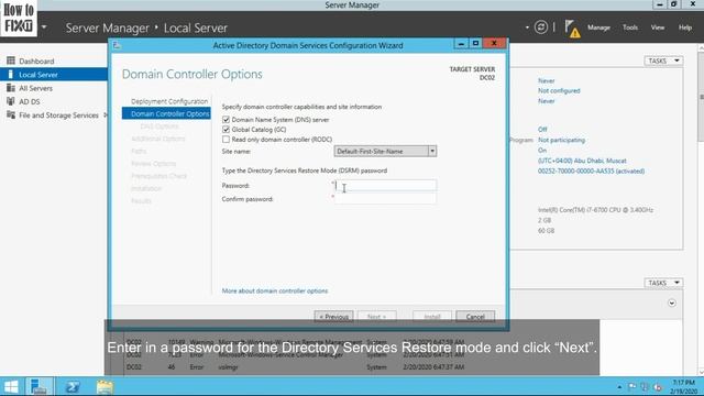 Adding a Secondary Domain Controller on Windows Server 2012 R2 смотреть онлайн