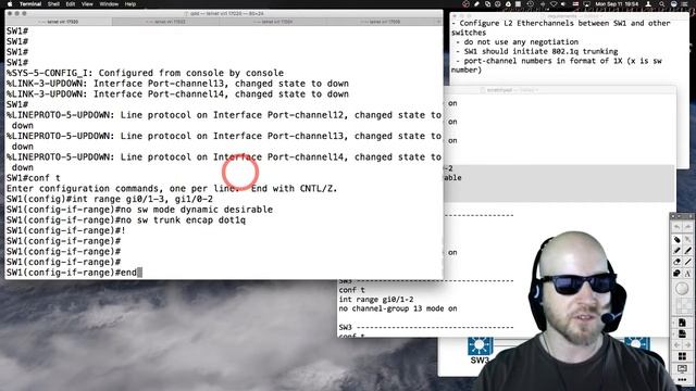 day 68 - etherchannel labs in Virl 1.3 with fingers crossed смотреть онлайн