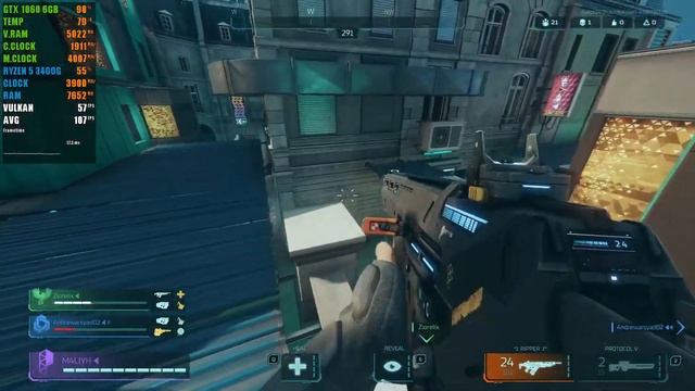 Hyper Scape : GTX 1060 6GB + RYZEN 5 3400G | 1080P смотреть онлайн