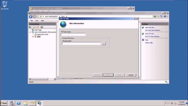 Install And Configure FTP Server | Windows Server 2008 смотреть онлайн