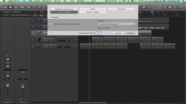Connect Two (2) MIDI Keyboards / External Instruments in Logic Pro X смотреть онлайн