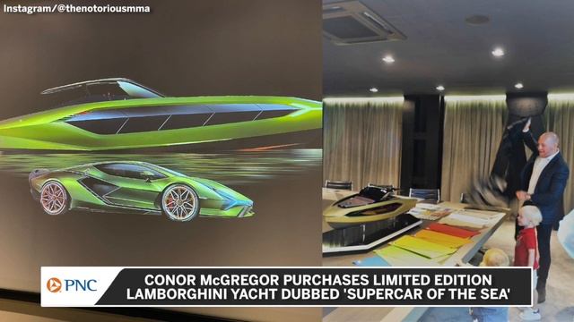 Conor McGregor Purchases Limited Edition Lamborghini SuperYacht смотреть онлайн