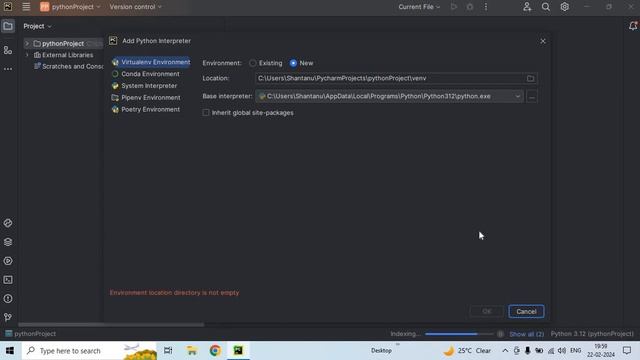 No interpreter Error in Pycharm Community Edition. смотреть онлайн
