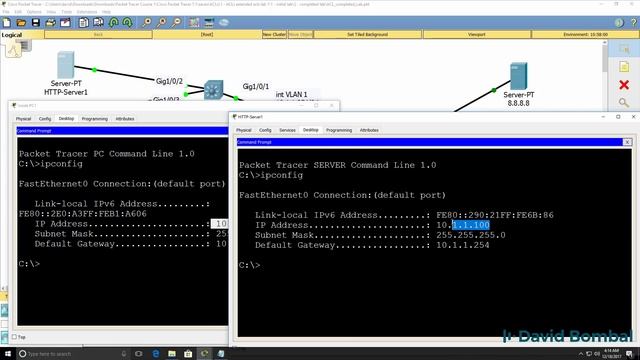 Cisco CCNA Packet Tracer Ultimate labs: ACL Lab 1 (access lists): Answers to the lab (Part 1). смотреть онлайн