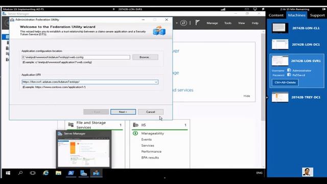 ADFS single sign on part 2 windows server 2016 - 20742B M10 смотреть онлайн