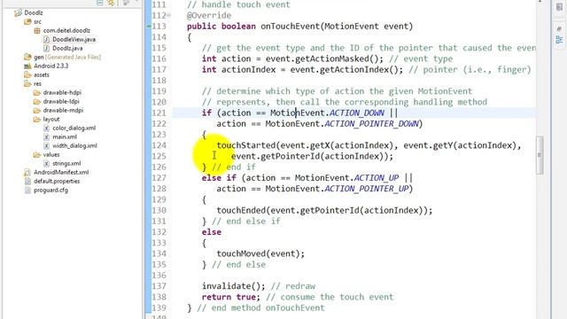 lesson09 15 Overriding method onTouchEvent смотреть онлайн