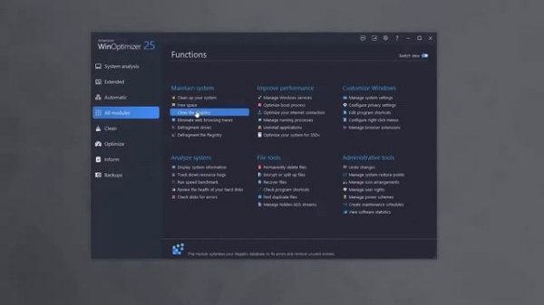 Ashampoo WinOptimizer 25 - Maximum performance for your Windows