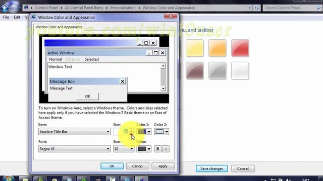 Windows 7 Tips : How to change inactive title bar size смотреть онлайн