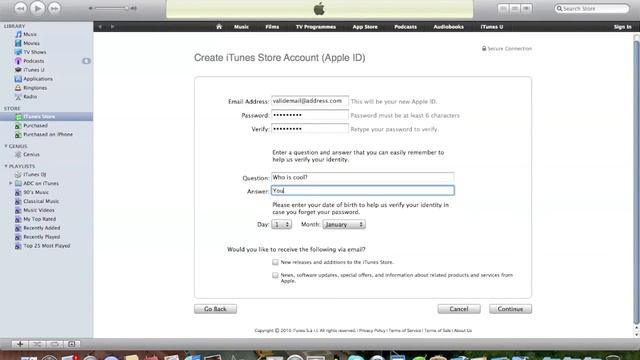 How to make a FREE iTunes Account (iTunes 9 | UK) смотреть онлайн