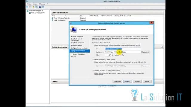 Tuto - Hyper-V sur Windows Server 2012 - Création d'une Machine Virtuelle Windows 7 sous Hyper-V смотреть онлайн