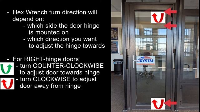 Crystal Window & Door Systems Series 1450 & 1460 Horizontal Hinge Adjustments смотреть онлайн