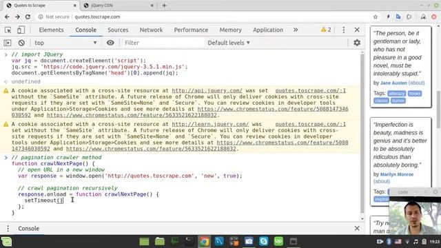 No more SELENIUM - PAGINATION CRAWLING using Chorme Developer Tools and JQuery for WEB SCRAPING смотреть онлайн