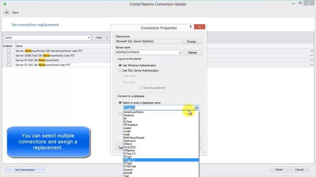 Crystal Reports Connection Manager смотреть онлайн