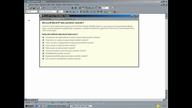 Microsoft Office 97 Standard'a Genel Bakış | Türkçe смотреть онлайн