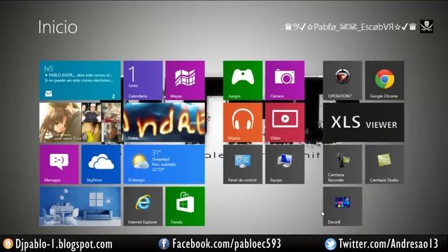 Cambiar Imagen De Menu Inicio En Windows 8 смотреть онлайн