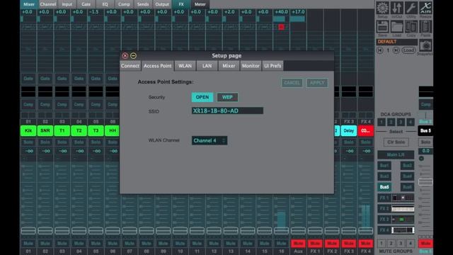 Wifi Part 1 - MIDAS MR18 + BEHRINGER X-AIR XR18 XR16 XR12 X18